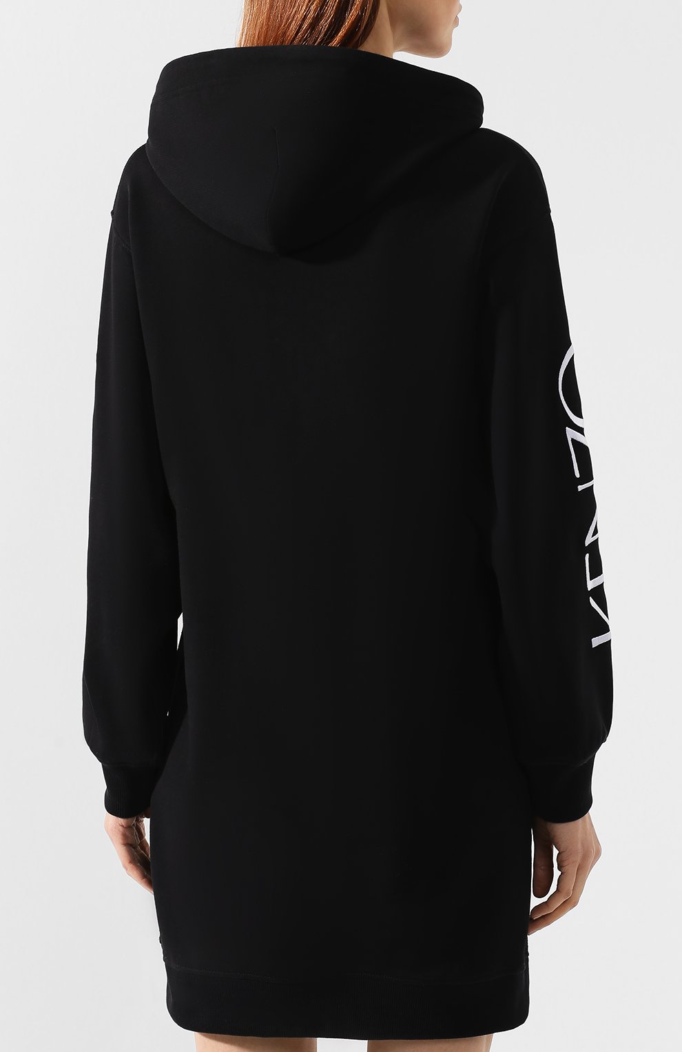 Хлопковое платье KENZO черного цвета по цене 29950 руб., арт. 2R0700952, фото 4 Хлопковое платье KENZO, арт. 2R0700952, фото 4
