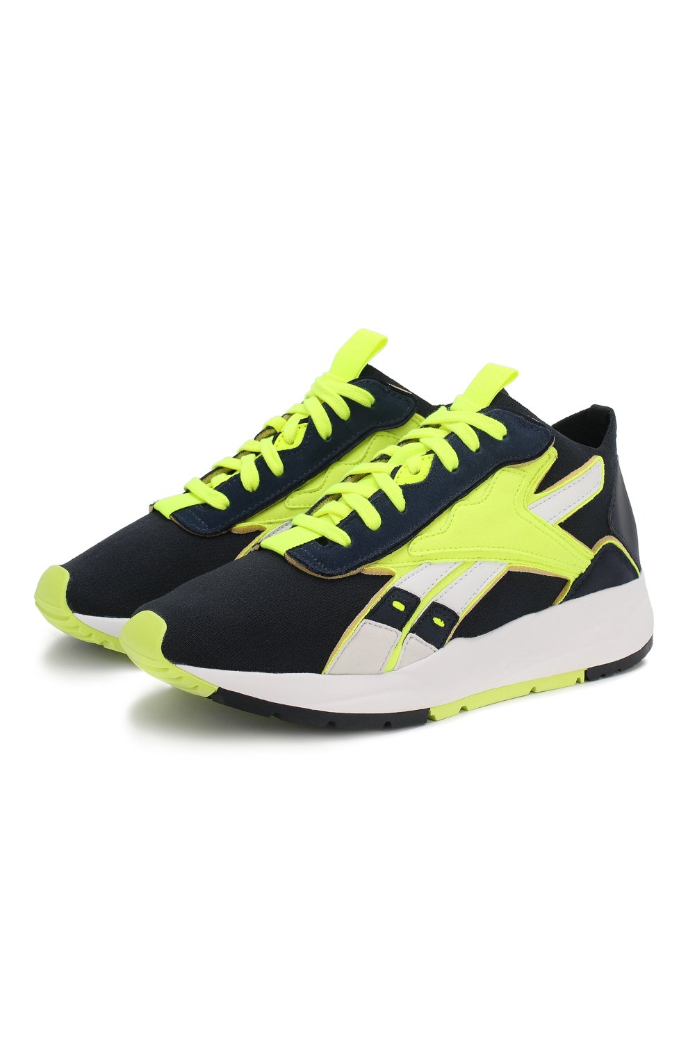 Текстильные кроссовки bolton reebok x victoria beckham REEBOK темно-синего цвета по цене 19450 руб., арт. FU7555, фото 1 Текстильные кроссовки bolton reebok x victoria beckham REEBOK, арт. FU7555, фото 1
