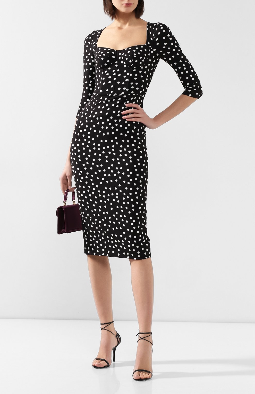 Платье в горох DOLCE & GABBANA, арт. F6C1ET/FSGR2, фото 2