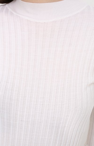 Шерстяной пуловер BOTTEGA VENETA белого цвета по цене 99500 руб., арт. 631301/VKWG0, фото 5 Шерстяной пуловер BOTTEGA VENETA, арт. 631301/VKWG0, фото 5