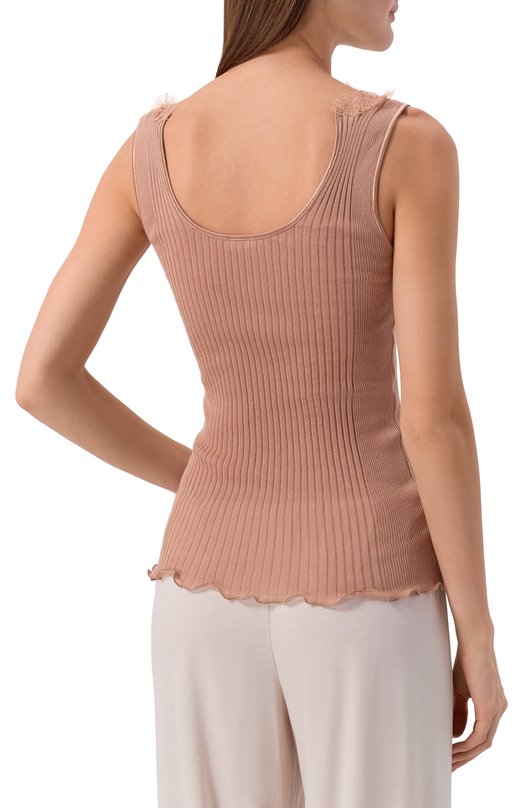 Хлопковый топ Zimmerli 207-2801 Бежевый  207-2801 Фото 4