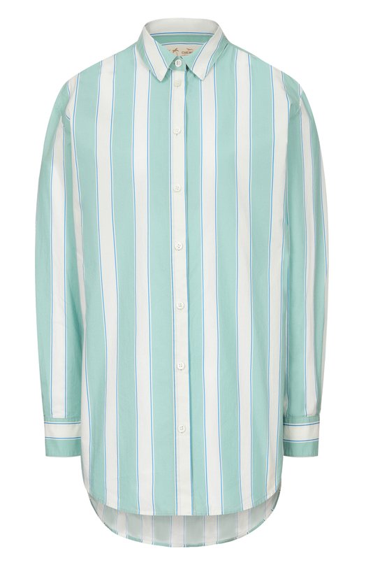 Хлопковая рубашка MC2 Saint Barth BRIG001-00521L/BRIGITTE Зелёный BRIG001-00521L/BRIGITTE