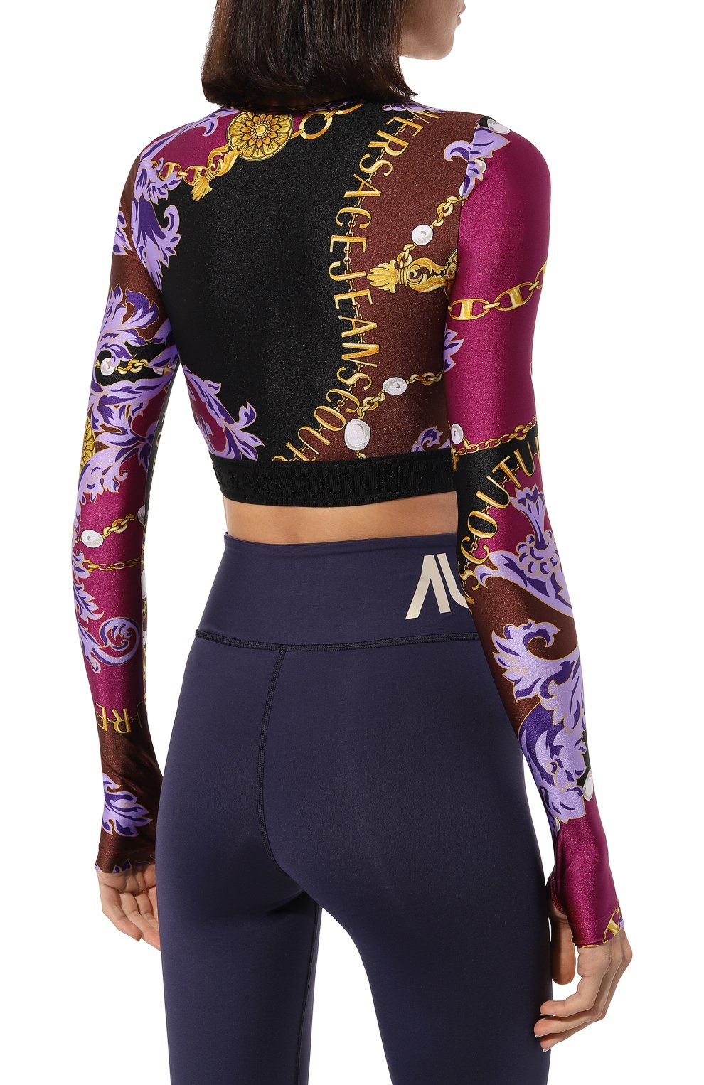 Топ VERSACE JEANS COUTURE разноцветного цвета по цене 19950 руб., арт. 75HAH218/JS203, фото 4 Топ VERSACE JEANS COUTURE, арт. 75HAH218/JS203, фото 4