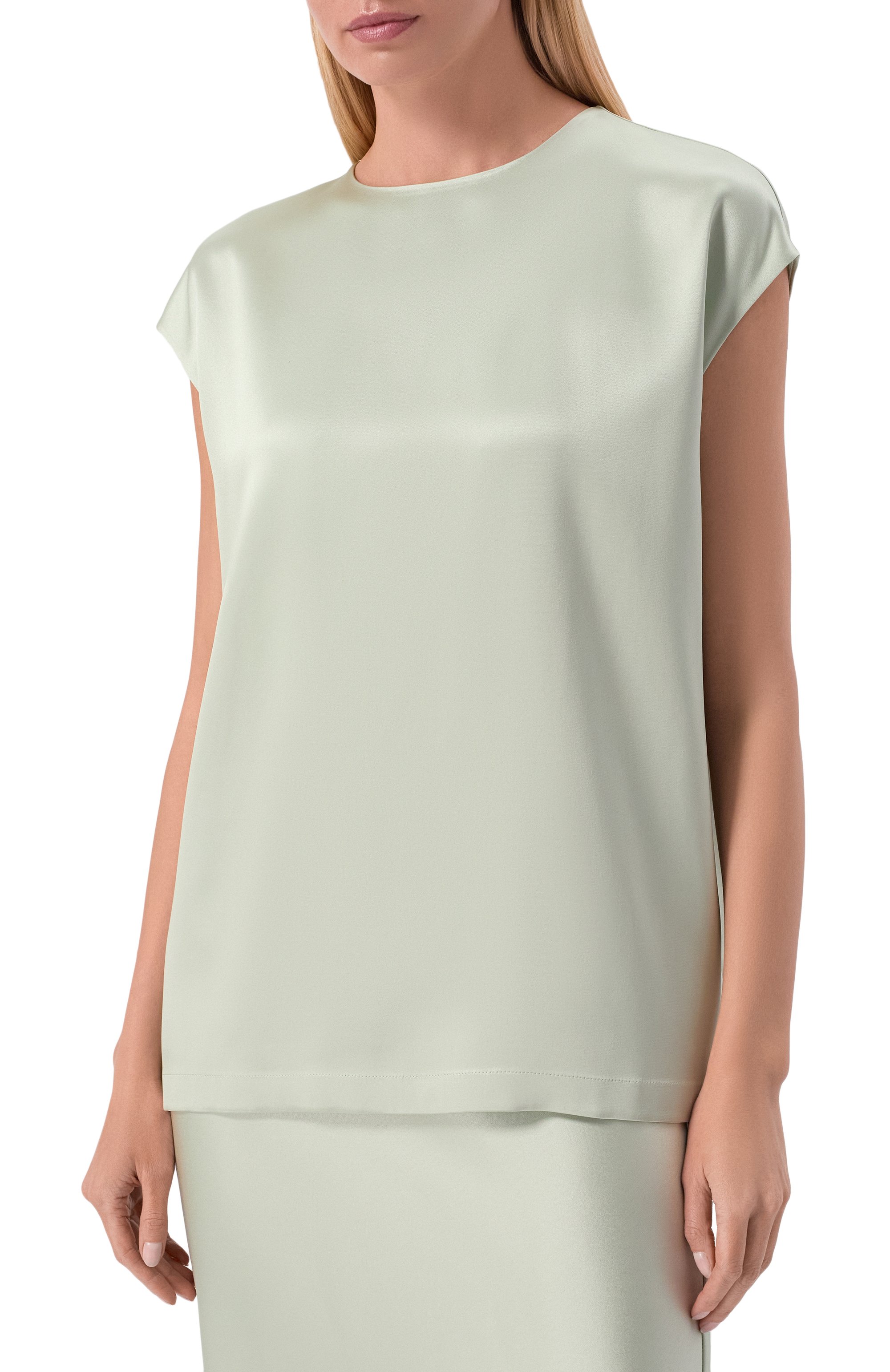 Атласный топ MVST, арт. M26.2PW.B033/F096 D0UBLE SATIN, фото 3