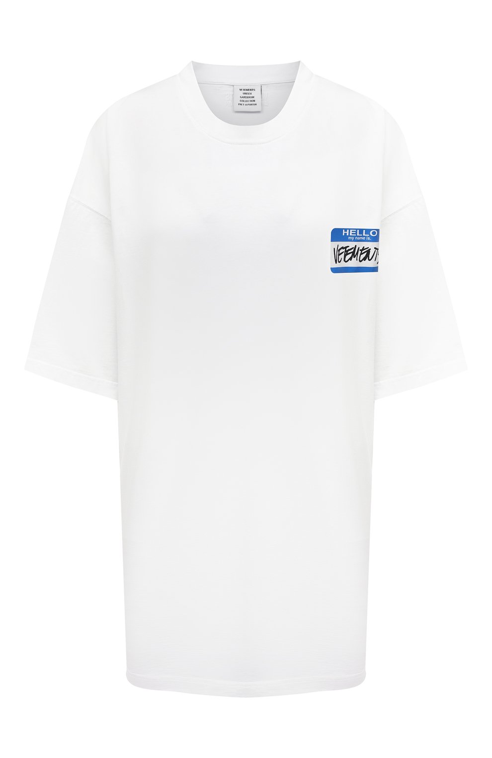Хлопковая футболка VETEMENTS, арт. UA52TR330W 1602/W, фото 1
