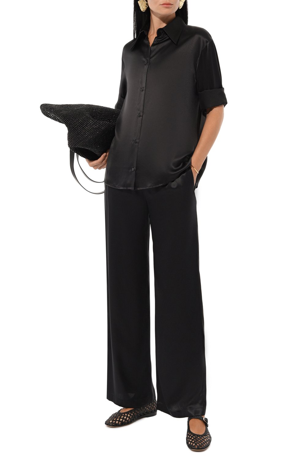 Шелковые брюки ERIKA CAVALLINI, арт. P4WS02, фото 2