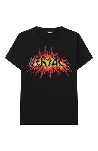 Хлопковая футболка VERSACE, арт. 1018293/1A13075