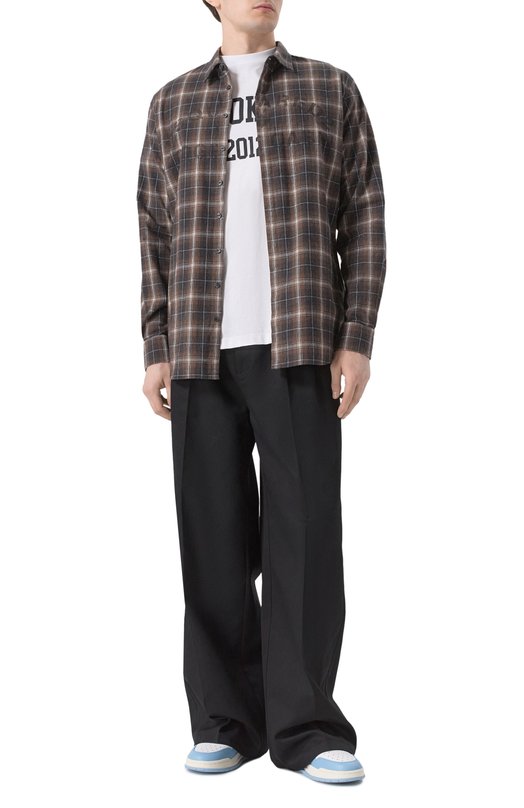 Хлопковая рубашка Dsquared2 S74DM0918/D35161 Коричневый  S74DM0918/D35161 Фото 2