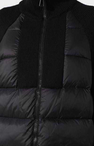 Шерстяная куртка на молнии MONCLER черного цвета по цене 69950 руб., арт. D2-093-94537-00-979BK, фото 5 Шерстяная куртка на молнии MONCLER, арт. D2-093-94537-00-979BK, фото 5
