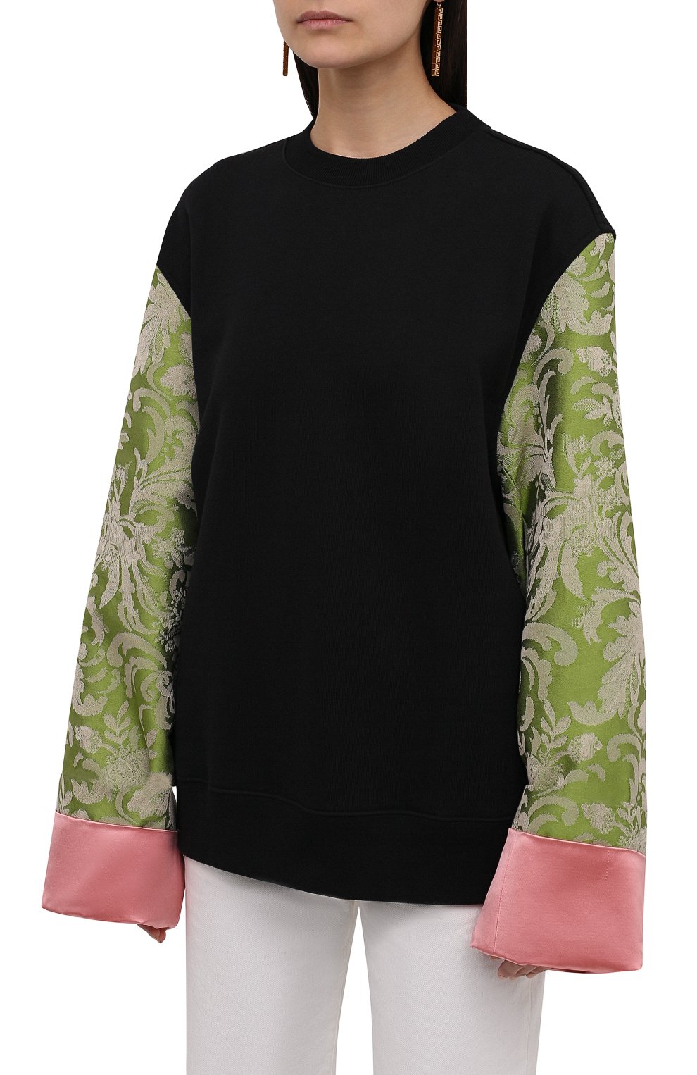 Свитшот из хлопка и шелка DRIES VAN NOTEN, арт. 212-011131-3629, фото 3