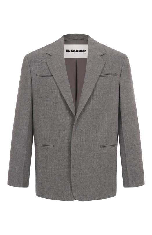 Шерстяной пиджак Jil Sander J22BN0264-J41558 Серый J22BN0264-J41558