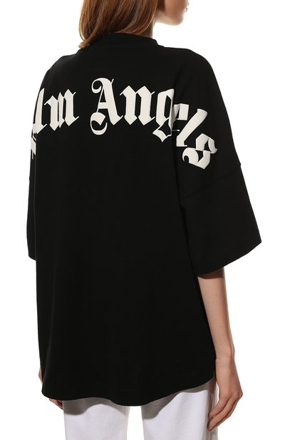 Хлопковая футболка PALM ANGELS, арт. PWAA023C99JER0011001, фото 4