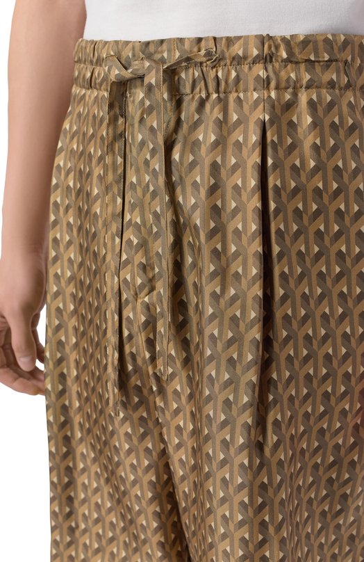 Шелковые шорты MVST M26.2PM.T021/F128 TWILL PRINT Коричневый  M26.2PM.T021/F128 TWILL PRINT Фото 5