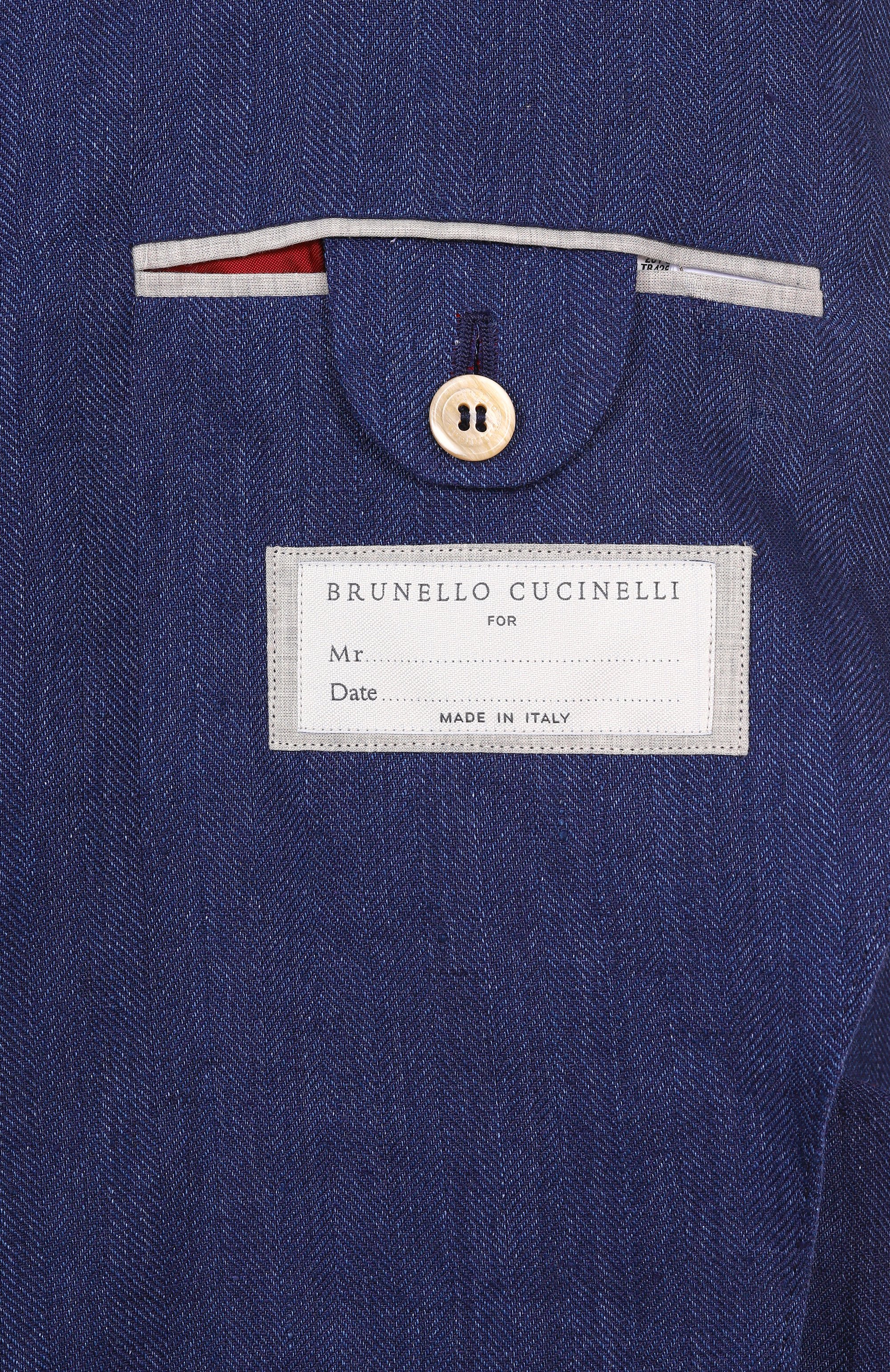 Льняной пиджак BRUNELLO CUCINELLI, арт. MB4267BND, фото 9