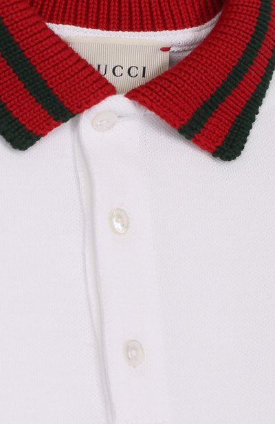 Хлопковая пижама с контрастным воротником GUCCI, арт. 463264/X5B70, фо то 3