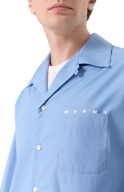 Хлопковая рубашка MARNI, арт. CUMU0213PP/USCT88, фото 5