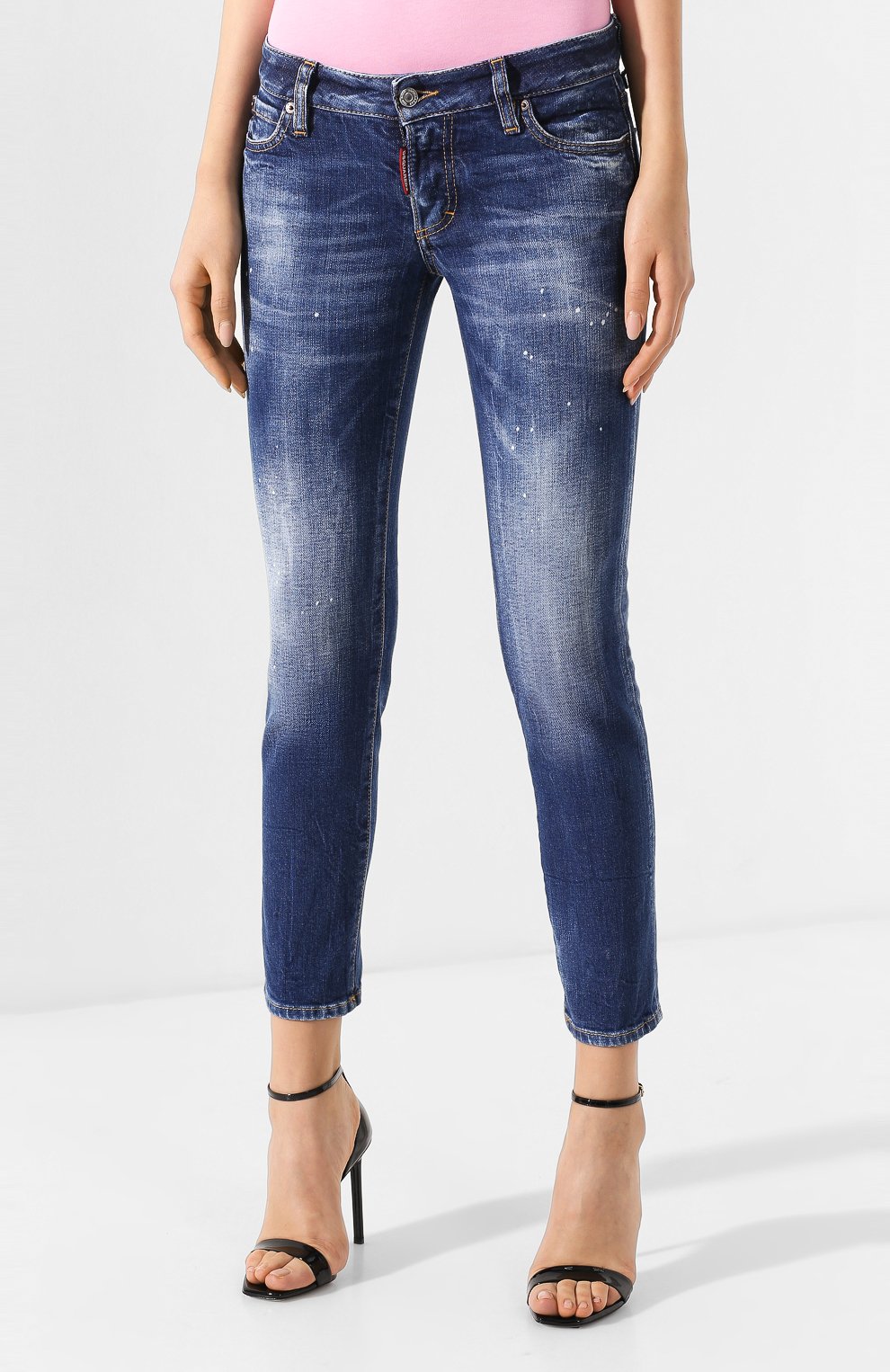 Джинсы DSQUARED2 синего цвета по цене 56300 руб., арт. S80LA0006/S30663, фото 3 Джинсы DSQUARED2, арт. S80LA0006/S30663, фото 3