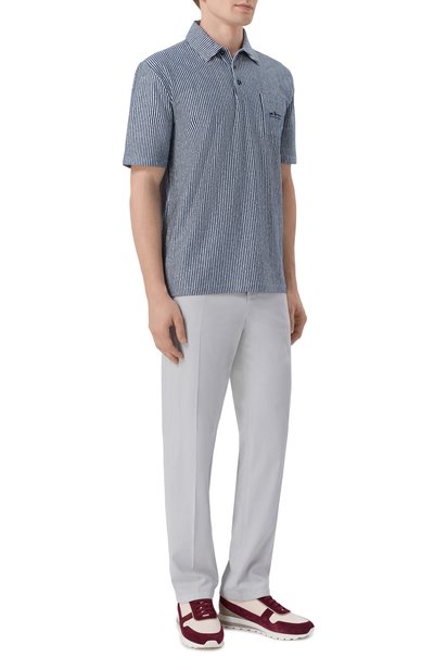 Поло изо льна и хлопка KITON, арт. UMM0747, фото 2