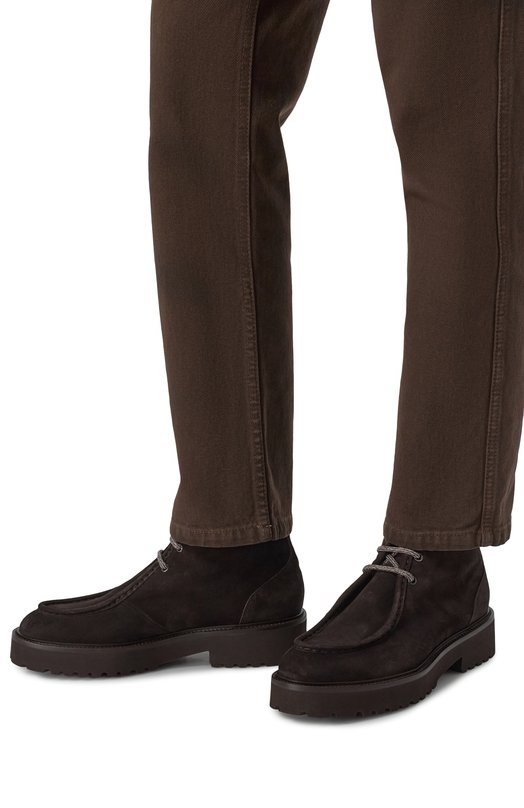 Замшевые ботинки Chukka Doucal's DD8742PHILUF252T Коричневый  DD8742PHILUF252T Фото 3