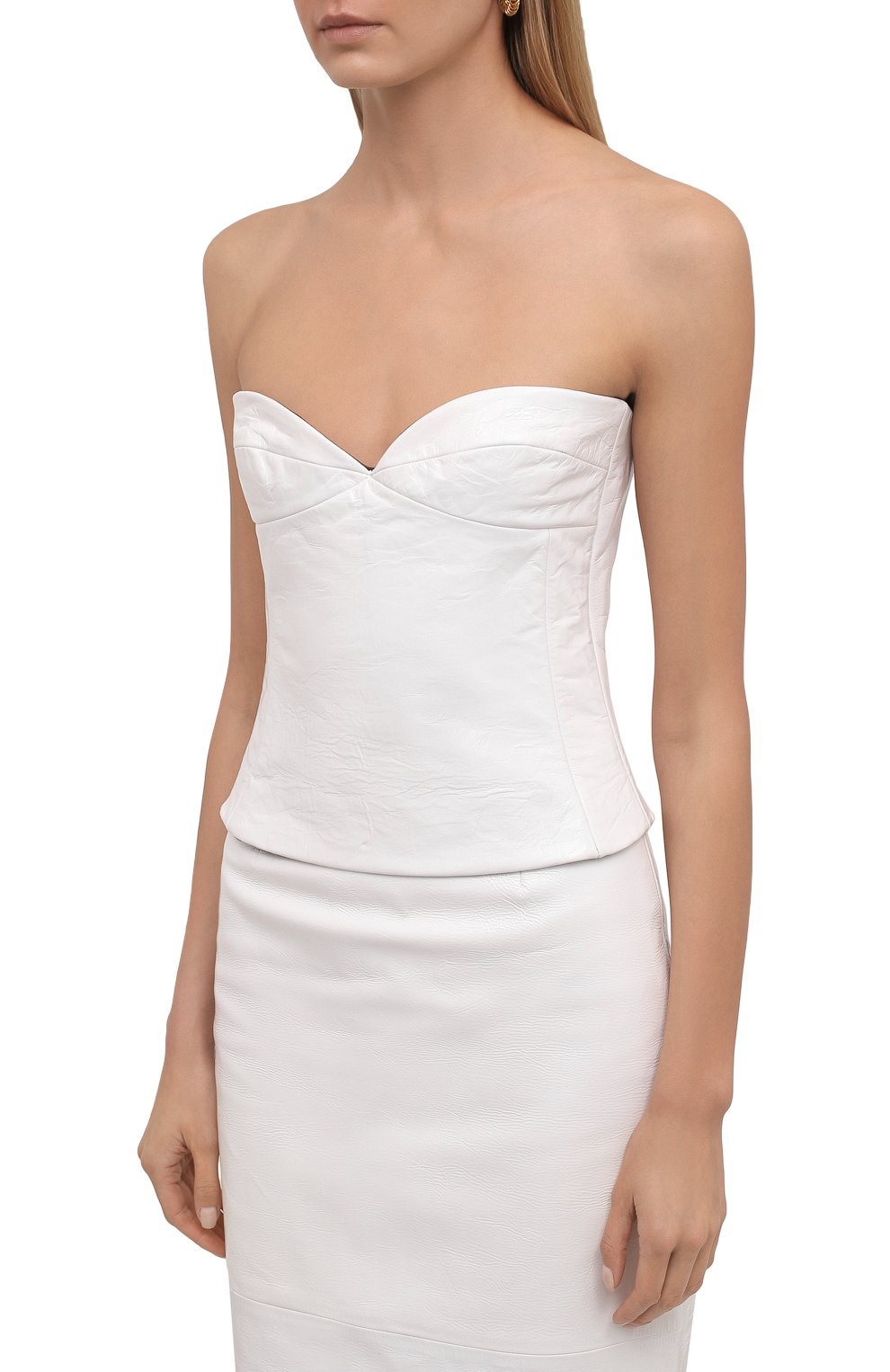 Кожаный топ-бюстье KHAITE, арт. 2183742/PRIM, фото 3