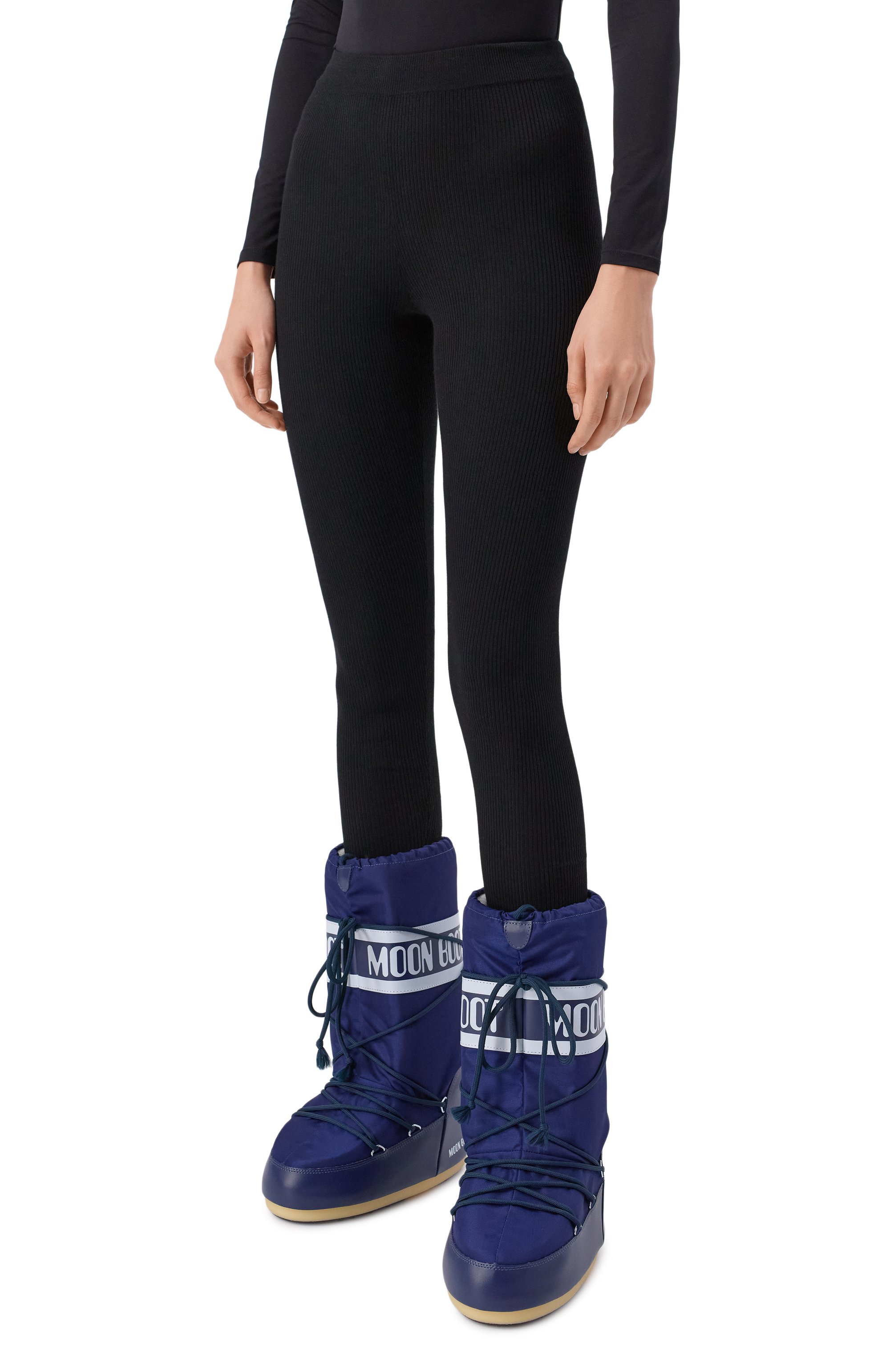 Шерстяные легинсы ADDICTED черного цвета по цене 26800 руб., арт. AD2513, фото 3 Шерстяные легинсы ADDICTED, арт. AD2513, фото 3