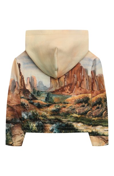 Хлопковое худи DOLCE & GABBANA бежевого цвета по цене 43400 руб., арт. L4JWIK/G7KE3/8-14, фото 2 Хлопковое худи DOLCE & GABBANA, арт. L4JWIK/G7KE3/8-14, фото 2