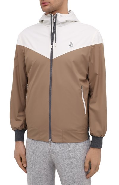 Двусторонний бомбер BRUNELLO CUCINELLI бежевого цвета по цене 326500 руб., арт. MM45A7389G, фото 3 Двусторонний бомбер BRUNELLO CUCINELLI, арт. MM45A7389G, фото 3