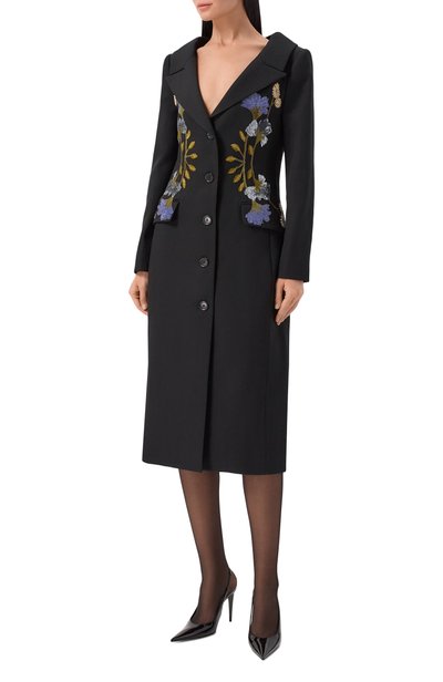 Пальто с отделкой пайетками ELIE SAAB, арт. C0042NP26/W0012, фото 3
