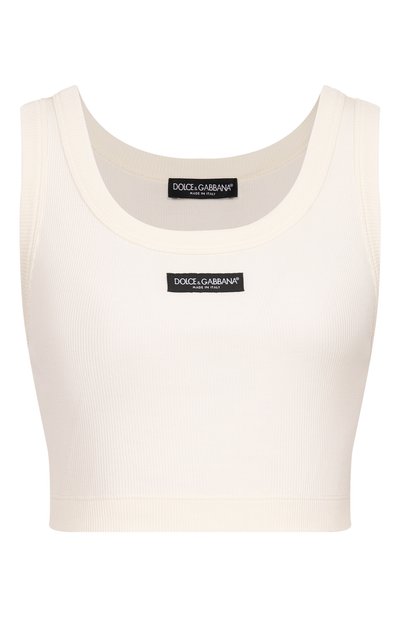 Женский хлопковая майка DOLCE & GABBANA, арт. F8W40T/FU7AV