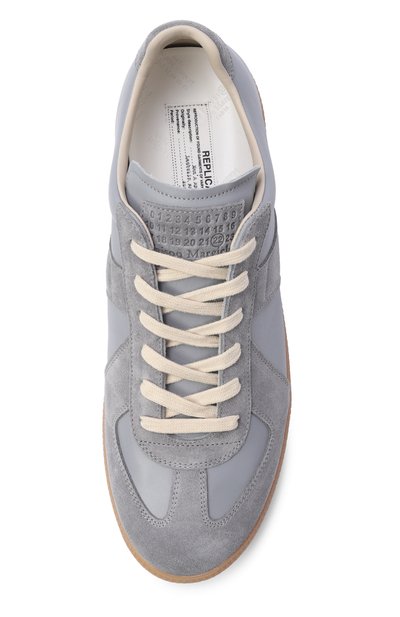 Кожаные кеды replica MAISON MARGIELA серого цвета по цене 81850 руб., арт. S57WS0236/P1895, фото 5 Кожаные кеды replica MAISON MARGIELA, арт. S57WS0236/P1895, фото 5