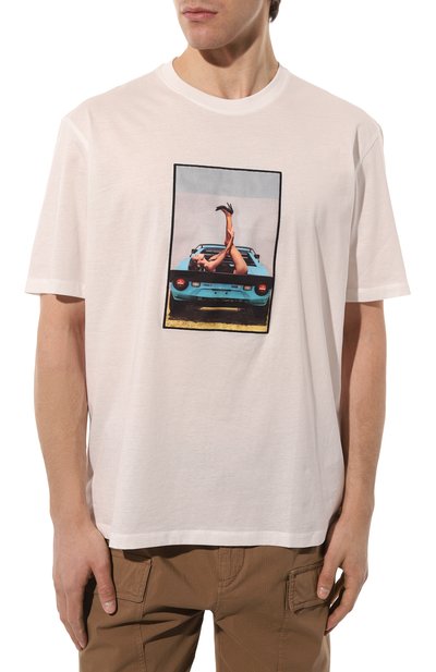 Хлопковая футболка LIMITATO белого цвета по цене 23950 руб., арт. WAY UP/TSHIRT, фото 3 Хлопковая футболка LIMITATO, арт. WAY UP/TSHIRT, фото 3