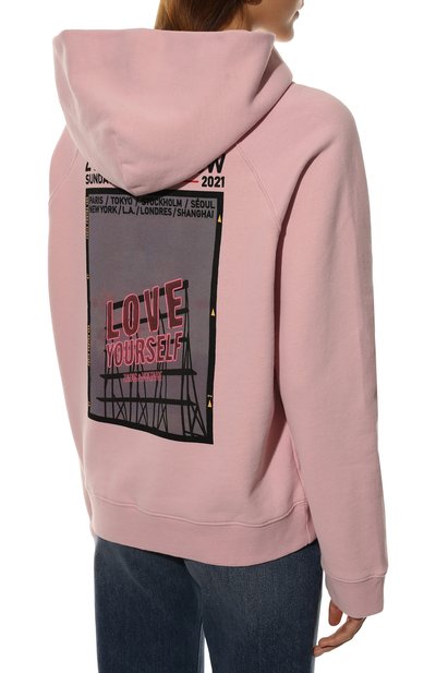 Хлопковое худи ZADIG AND VOLTAIRE светло-розового цвета по цене 28350 руб., арт. JWSL00005, фото 4 Хлопковое худи ZADIG AND VOLTAIRE, арт. JWSL00005, фото 4