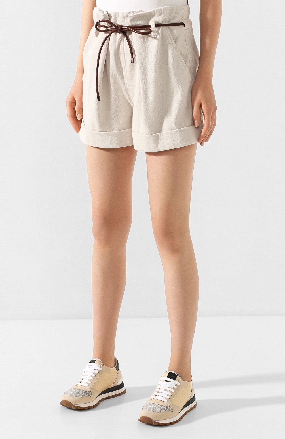 Хлопковые шорты BRUNELLO CUCINELLI, арт. M293PP5514, фото 3