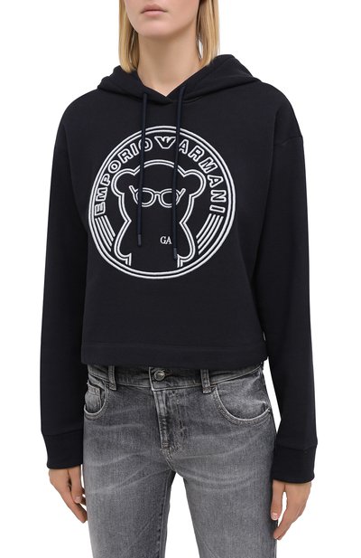 Хлопковое худи EMPORIO ARMANI, арт. 6H2M9A/2JPLZ, фото 3