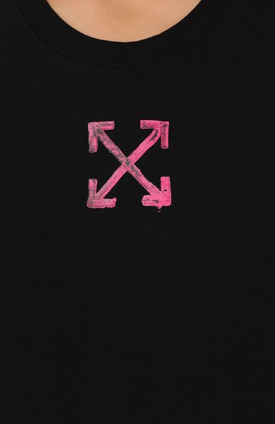 Хлопковая футболка OFF-WHITE, арт. 0WAA049R20B071001028, фото 5