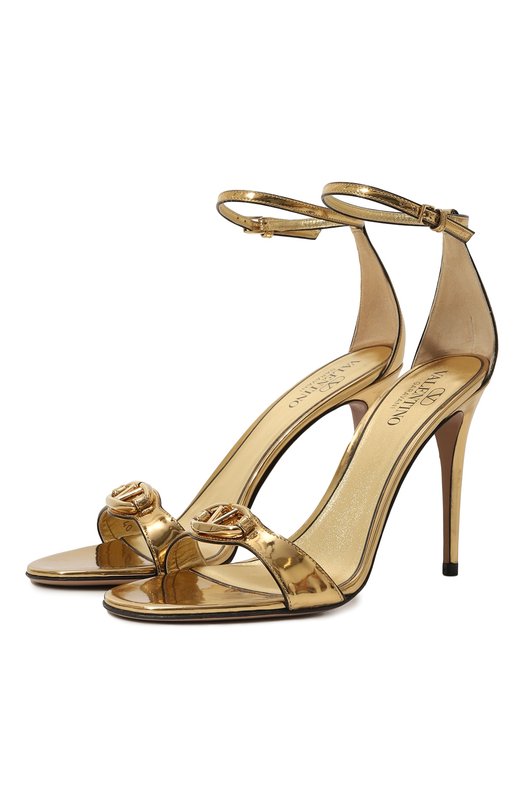 Кожаные босоножки VLogo Valentino 5W2S0JJ7/FIP Золотой 5W2S0JJ7/FIP