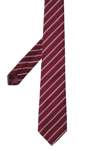 Шелковый галстук EMPORIO ARMANI бордового цвета по цене 15950 руб., арт. EM001344/TE16543, фото 3 Шелковый галстук EMPORIO ARMANI, арт. EM001344/TE16543, фото 3