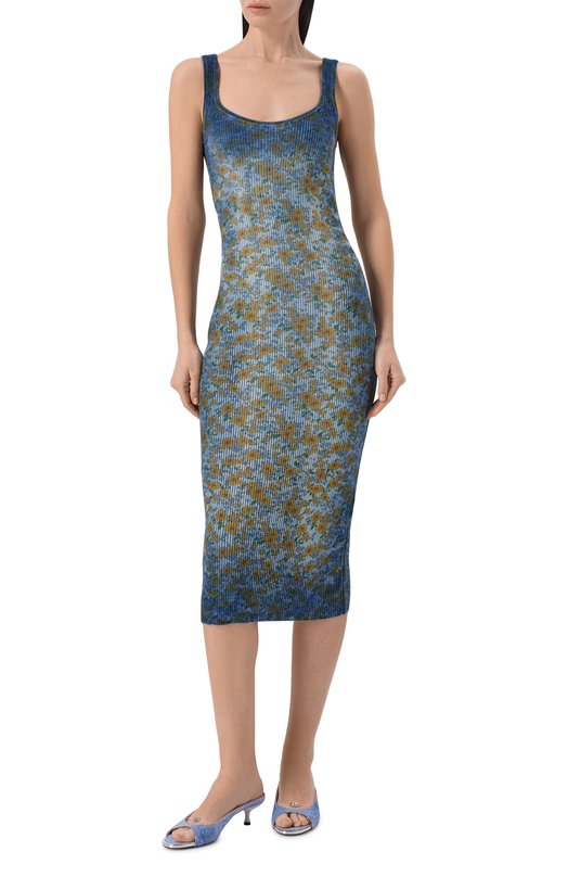 Хлопковое платье Diesel A22592/0EGED Голубой  A22592/0EGED Фото 2