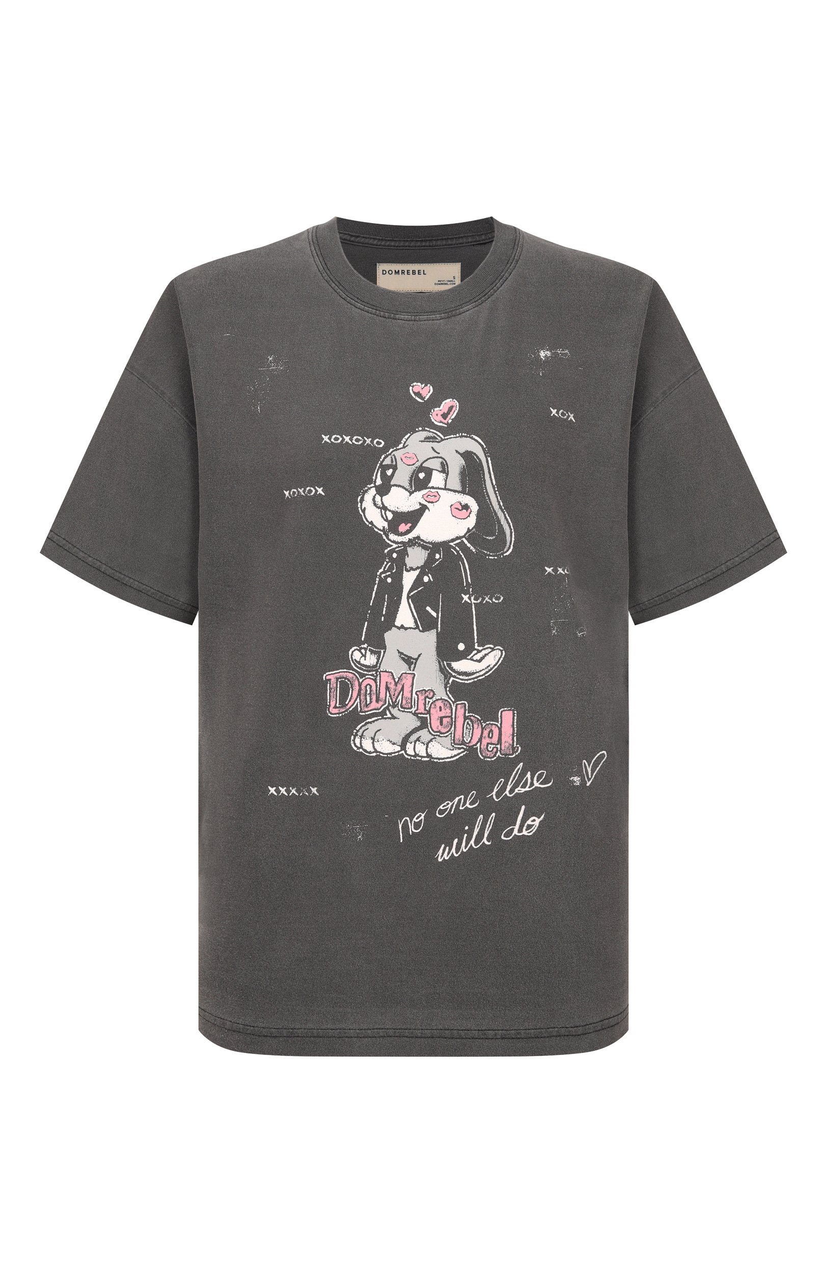 Хлопковая футболка DOMREBEL серого цвета по цене 22100 руб., арт. SMITTEN/T-SHIRT, фото 1 Хлопковая футболка DOMREBEL, арт. SMITTEN/T-SHIRT, фото 1