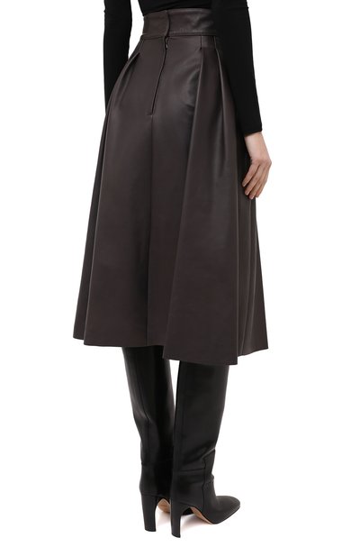 Кожаная юбка DOLCE & GABBANA, арт. F4BZML/HULJ7, фото 4