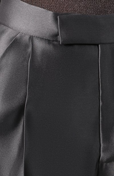 Шелковые брюки TOM FORD серого цвета по цене 193500 руб., арт. PAW282-FAX578, фото 5 Шелковые брюки TOM FORD, арт. PAW282-FAX578, фото 5