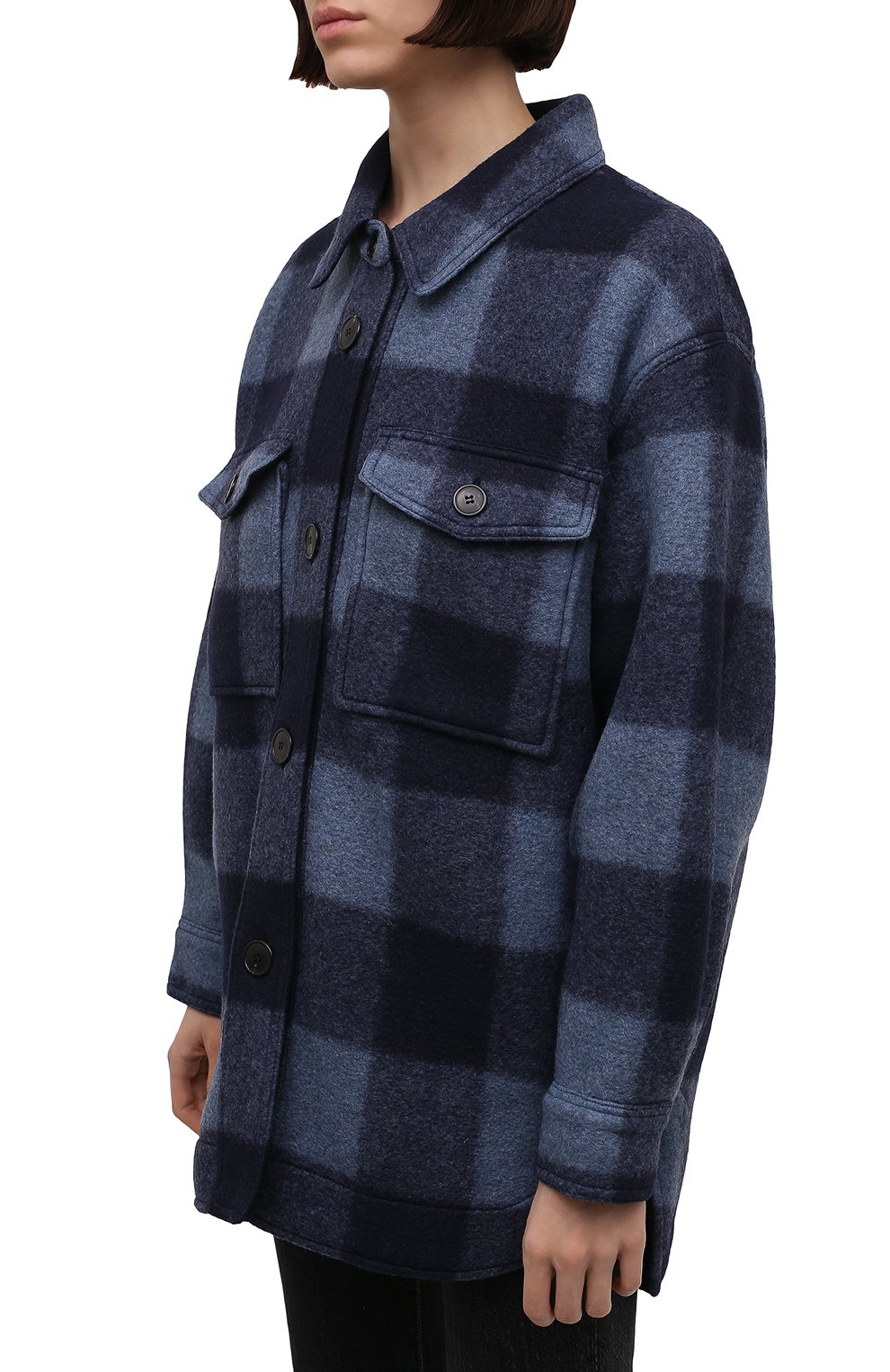 Куртка ISABEL MARANT ETOILE темно-синего цвета по цене 53950 руб., арт. MA0998-21A009E/HARVELI, фото 3 Куртка ISABEL MARANT ETOILE, арт. MA0998-21A009E/HARVELI, фото 3