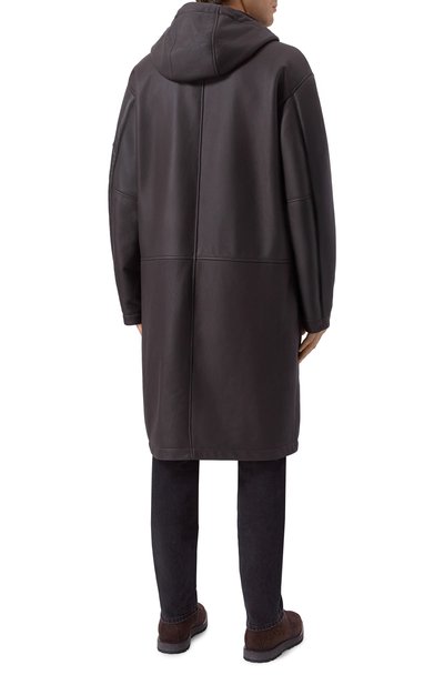 Дубленка из овчины MVST темно-коричневого цвета по цене 785000 руб., арт. M25.1PM.0006/TEMPESTA, фото 4 Дубленка из овчины MVST, арт. M25.1PM.0006/TEMPESTA, фото 4