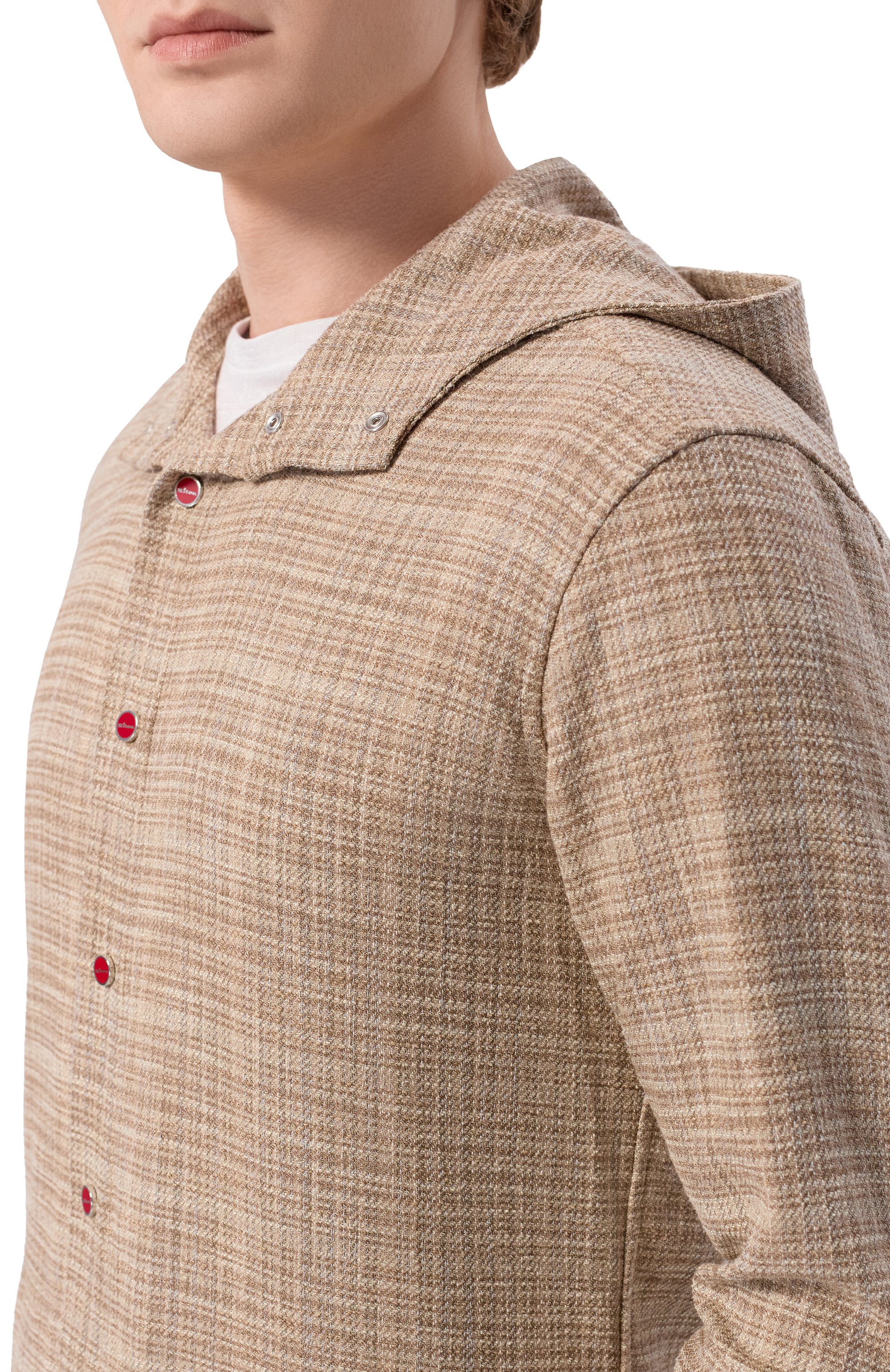 Рубашка из шерсти и шелка KITON, арт. UMCPETEK0617E18, фото 5