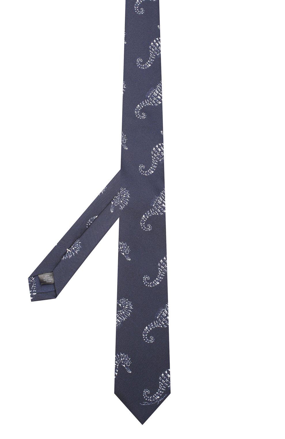 Шелковый галстук DOLCE & GABBANA синего цвета по цене 23450 руб., арт. GT149E/G0WLU, фото 2 Шелковый галстук DOLCE & GABBANA, арт. GT149E/G0WLU, фото 2