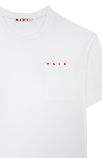 Хлопковая футболка MARNI, арт. M01415/M00RF, фото 3