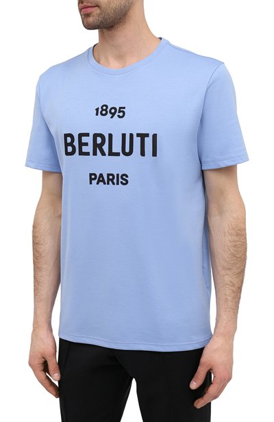 Хлопковая футболка BERLUTI, арт. R18JRS50-008, фото 3