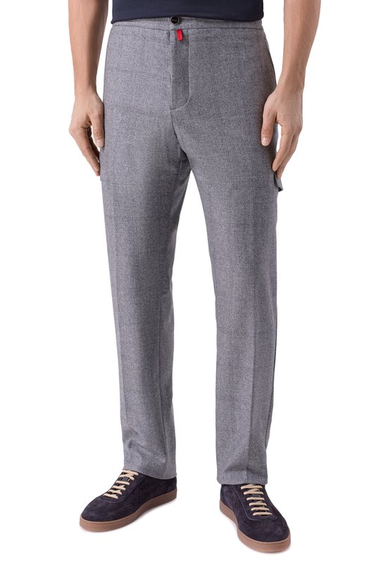 Шерстяные брюки Kiton UPLACTK0127G02 Серый  UPLACTK0127G02 Фото 3