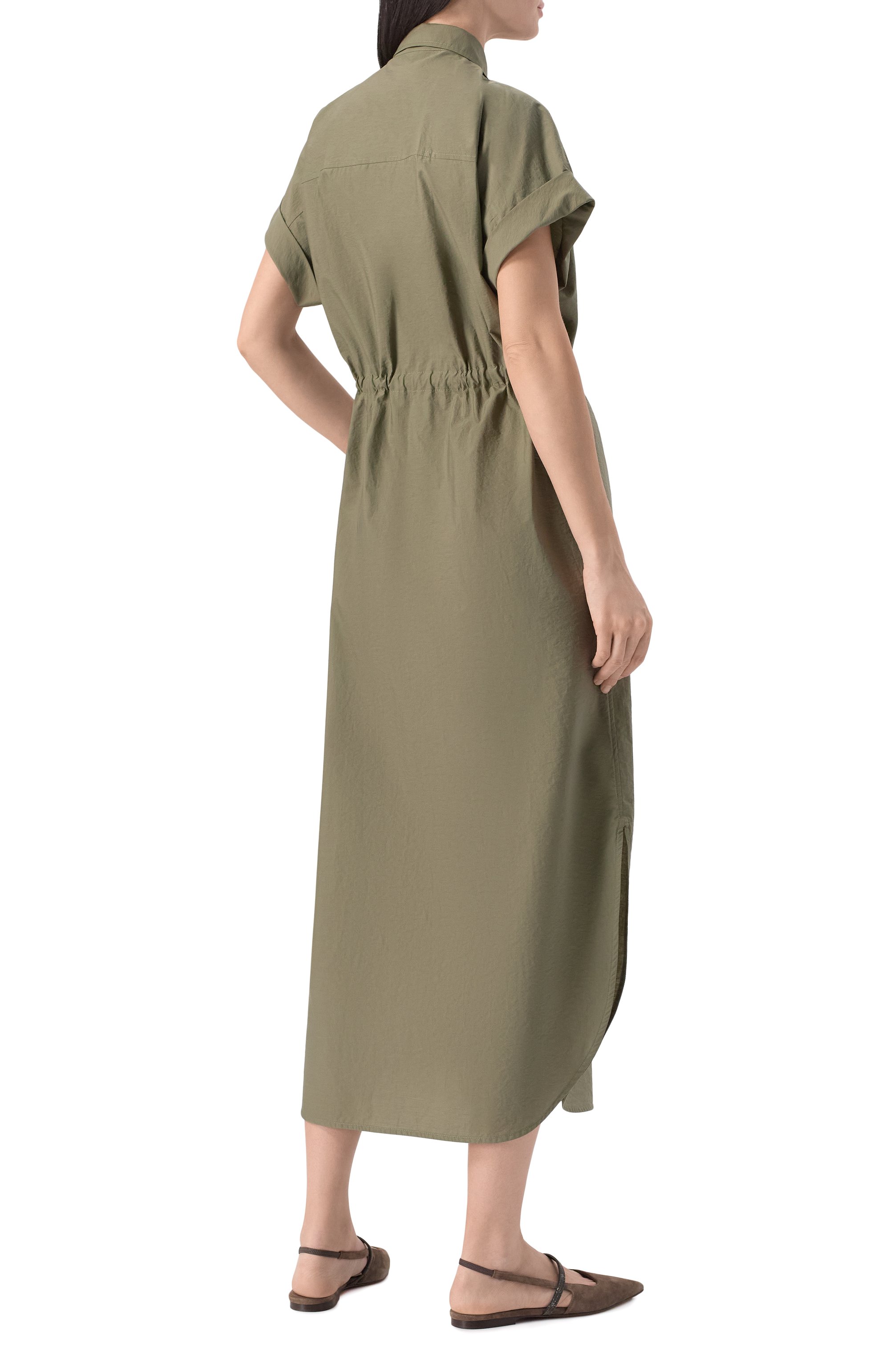 Хлопковое платье BRUNELLO CUCINELLI, арт. M0F79ARA51, фото 4