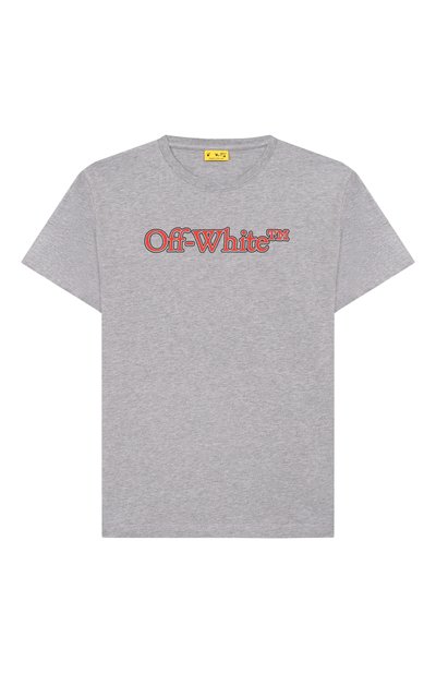 Хлопковая футболка OFF-WHITE, арт. 0BAA002S25JER001/12+